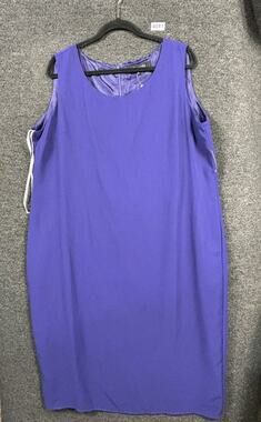 Montee Collection Sheath Dress Womens Size 20W Purple Sleeveles Knee length